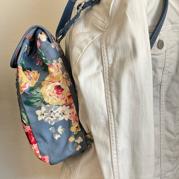 Cath Kidston Blue Backpack with Floral Design - Picture 2 of 6